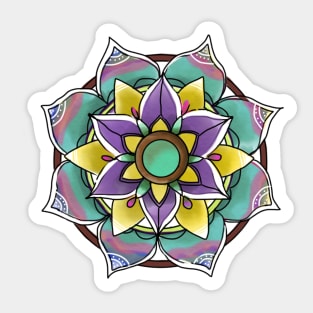 Teal Mandala Sticker